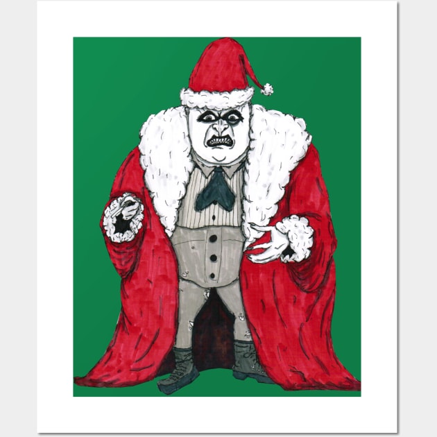 Penguin Claus Wall Art by lowen morrison